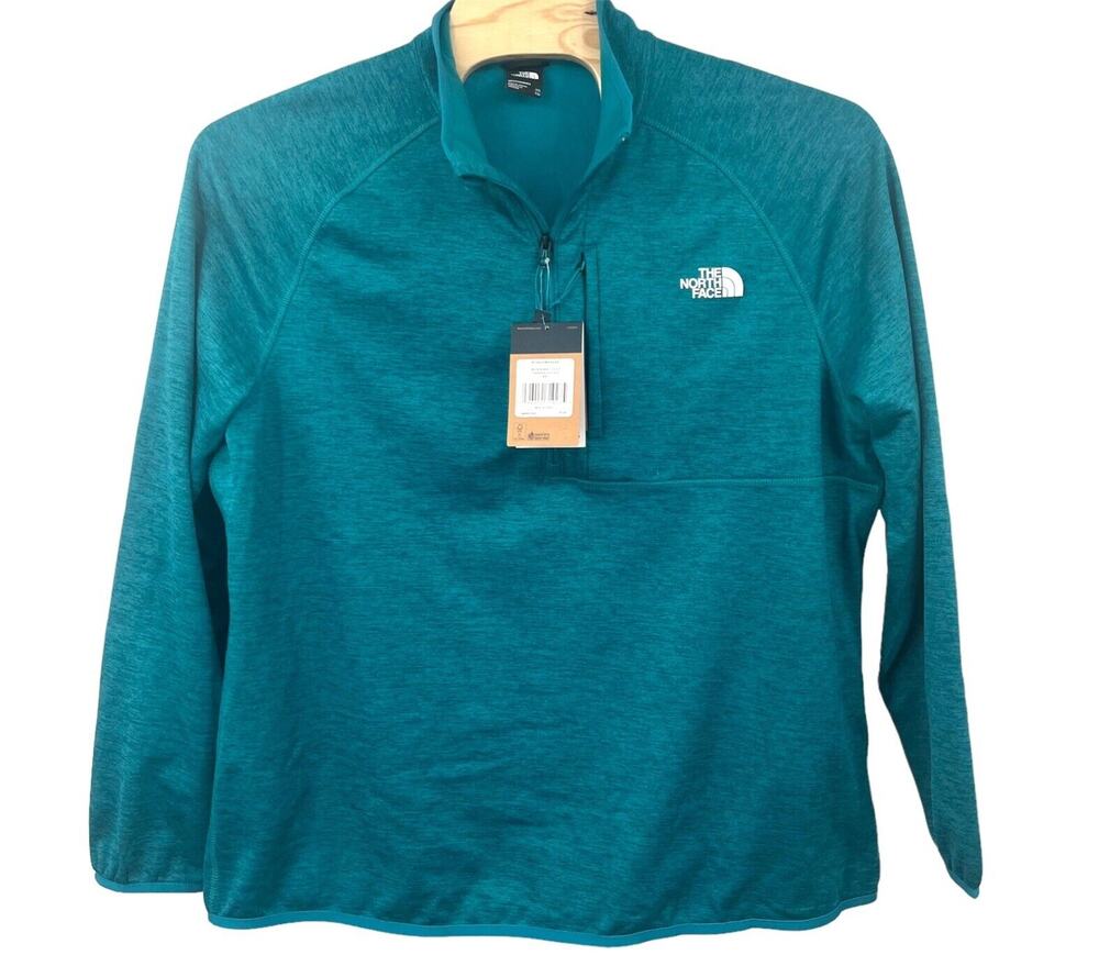 The North Face Men’s Canyonlands 1/2 Zip Pullover Fleece XXL Harbor Blue Heather